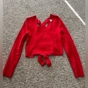 Cute sweater crop-ish top!